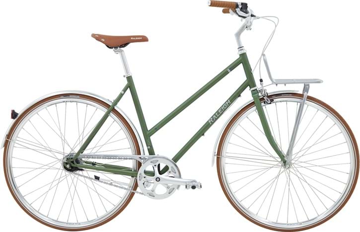 Raleigh Yate Cargo Dame 52cm 7g Shimano Nexus fodbremse mat grøn